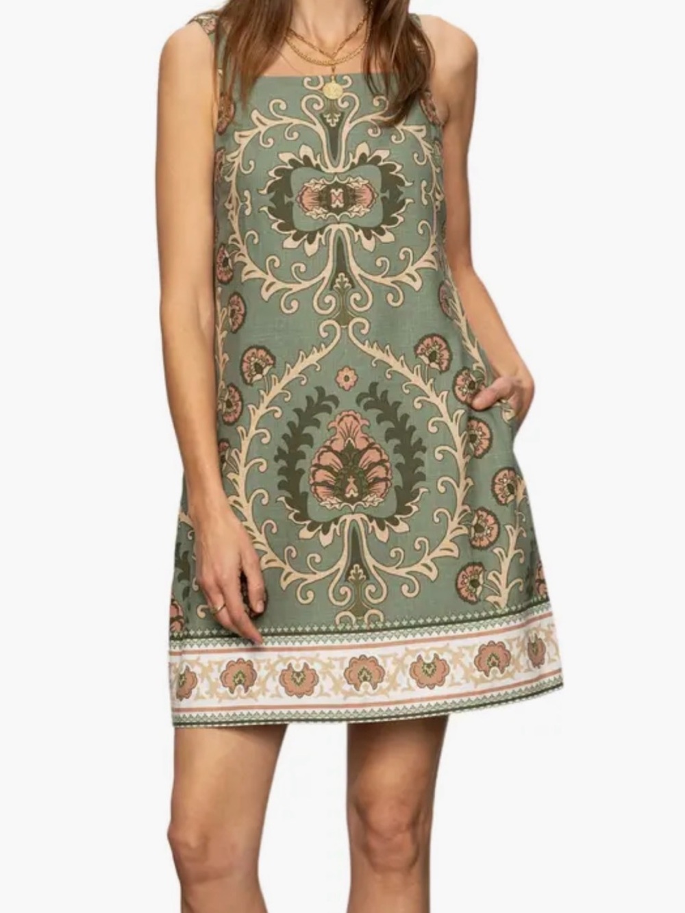 NWT Sanctuary Tapestry Pattern Shift Dress